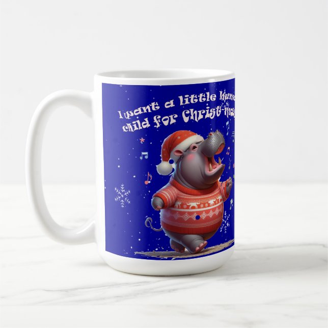 Mug Hippopotame pour la parodie de Noël (Gauche)