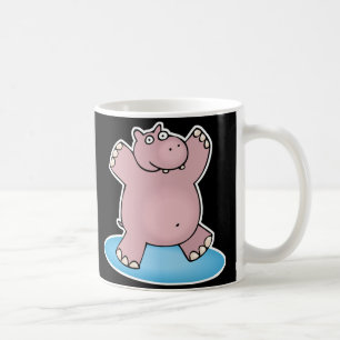 Mug hippopotame rose idiot