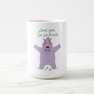 Mug Hippopotame T'aime Tellement