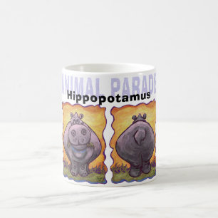 Mug Hippopotamus têtes et traînées