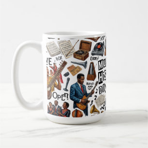 Mug Histoire de la musique et collage de genres artist