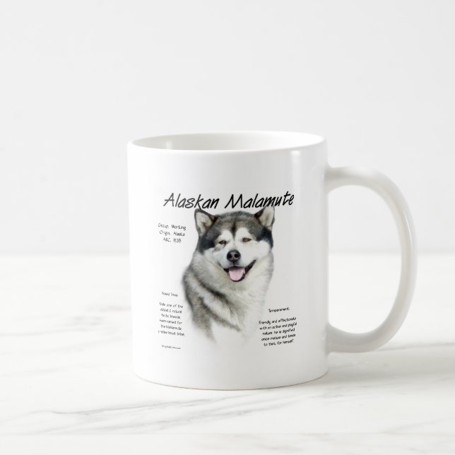 Mug Histoire du malamute en Alaska, Tout sur les malam (Droite)