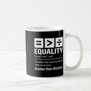 Mug Histoire noire Mélanine L'égalité est plus grande