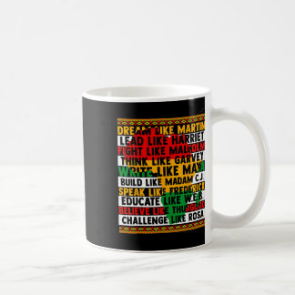 Mug Histoire noire Rêver comme des leaders femmes homm