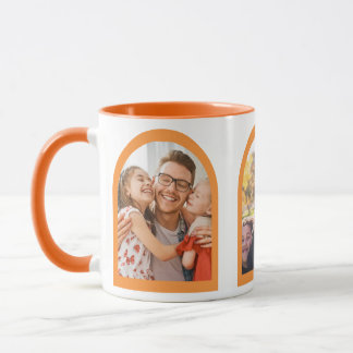 Mug Histoires d'arc géométrique moderne Photo de famil