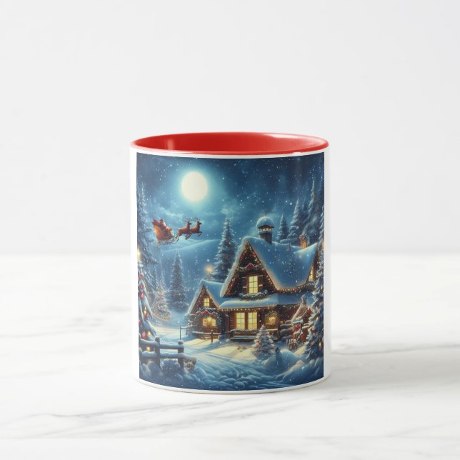 Mug Hiver/Père Noël/Noël/Neige (Centre)