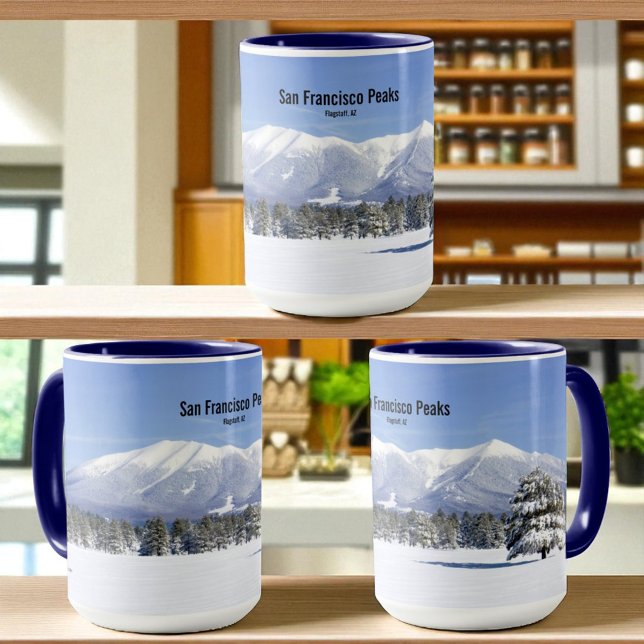 Mug Hiver Prairie San Francisco Peaks Flagstaff AZ (View around the mug )