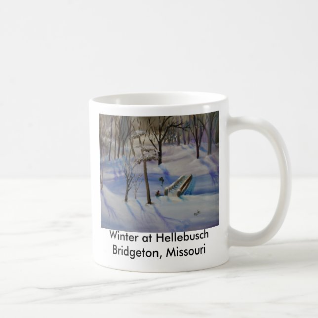Mug Hiver Sleding, hiver chez HellebuschBridgeton,… (Droite)
