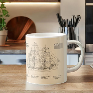 Mug HMS Bounty - Plan directeur des navires SD