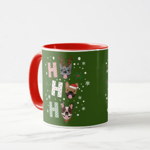 Mug Ho Ho Ho Bouledogue Français Joyeux Noël