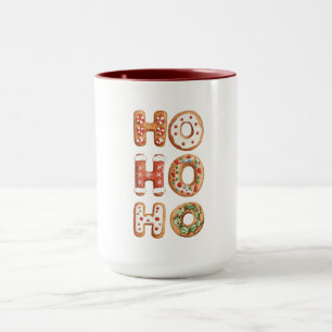 Mug Ho Ho Ho Gingerbread Cookie Christmas