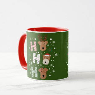 Mug Ho Ho Ho Welsh Terrier Joyeux Noël