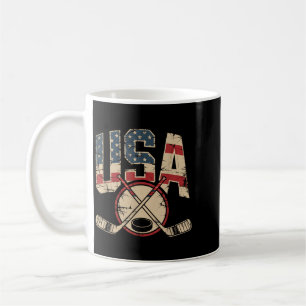 Mug Hockey Drapeau Américain