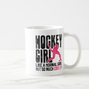 Mug Hockey sur gazon Fille de hockey Comme une fille n