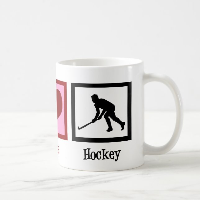 Mug Hockey sur gazon Peace Love (Droite)