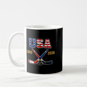 Mug Hockey Vintage Usa Bâtons Croisés 1982 2026