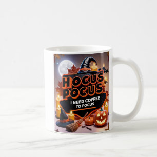 Mug Hocus Pocus J'ai besoin de café pour me concentrer
