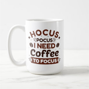 Mug Hocus Pocus J'Ai Besoin De Café Pour Me Concentrer