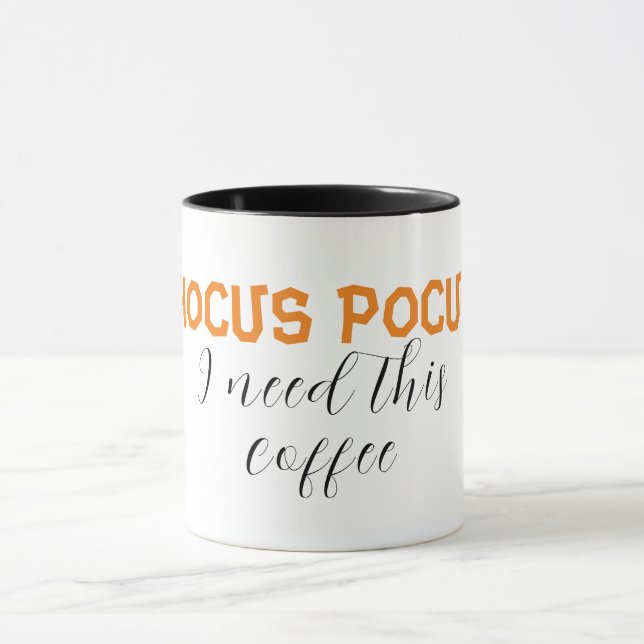 Mug hocus pocus j'ai besoin de ce café (Centre)