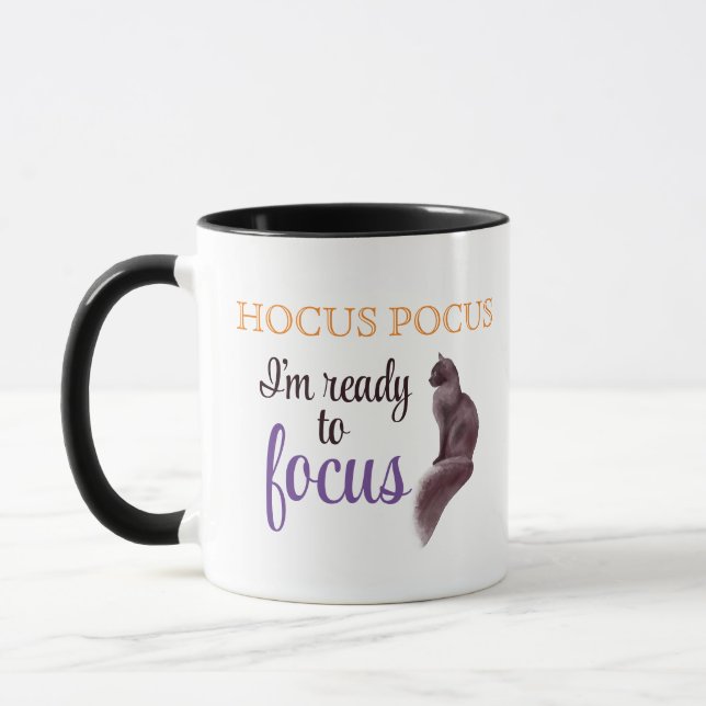 Mug Hocus Pocus Je suis prêt à me concentrer (Gauche)