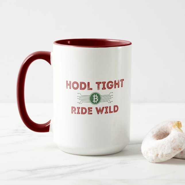 Mug HODL Crypto Investisseur drôle (Avec donut)