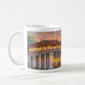 Mug Hoi An Vietnam Ville Ancienne Ghibli Aquarelle Mur