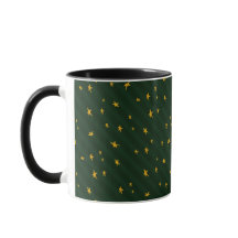 Holiday Green Yellow Star Stripe Christmas