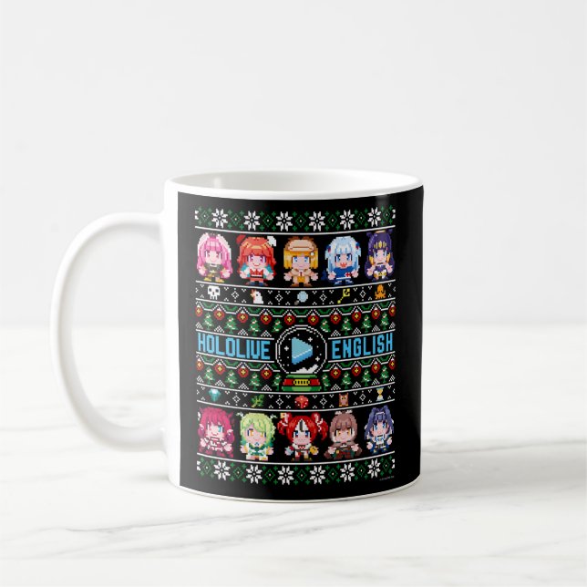 Mug Hololive Anglais Vilain Noir (Gauche)