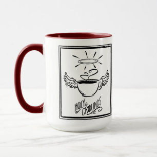 Mug HOLY GROUNDS COFFEE par Jeff Willis Art