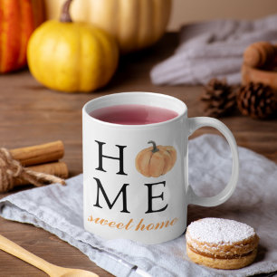 Mug Home Sweet Home Citrouille orange Saison autom