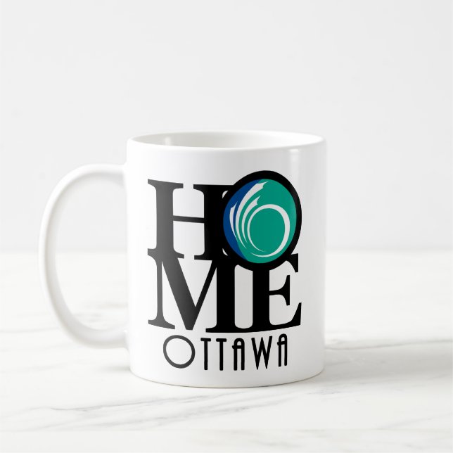 Mug HOMEOttawa 11oz (drapeau de la ville) (Gauche)