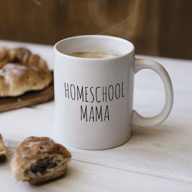 Mug "Homeschool Mama" inspirée par RAE DUNN (Créateur téléchargé)