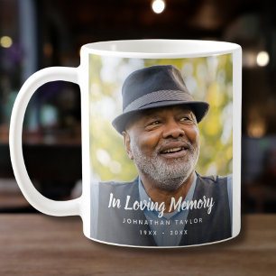 Mug Hommage mémorial personnalisé avec photo funéraire