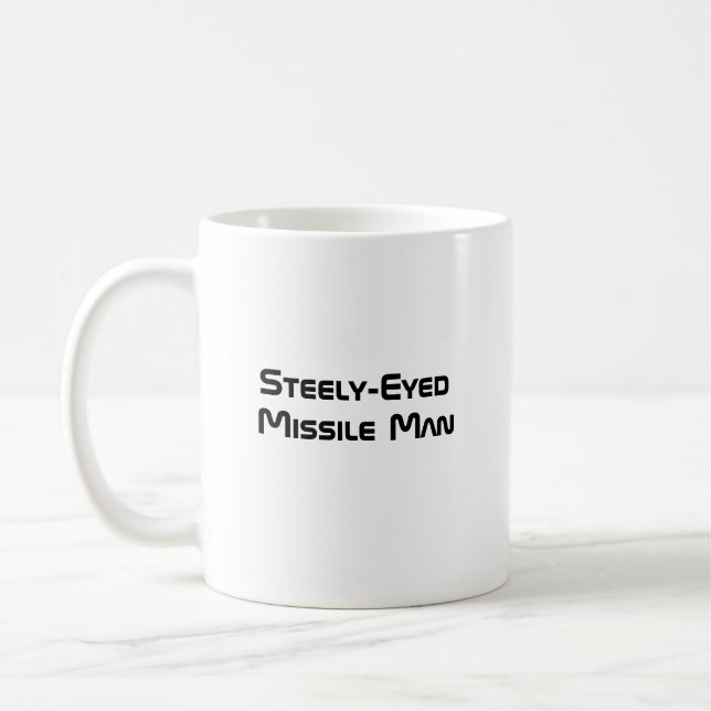 Mug Homme aux missiles à oeil serré (Gauche)