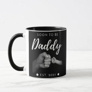 Mug Homme Bientôt Papa Fait 2023 Rétro Fête des Pères