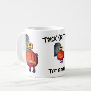 Mug Homme Citrouille mignon Tombstone Halloween Person