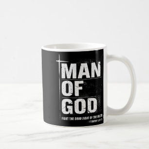 Mug Homme de Dieu père chrétien verset biblique Timoth