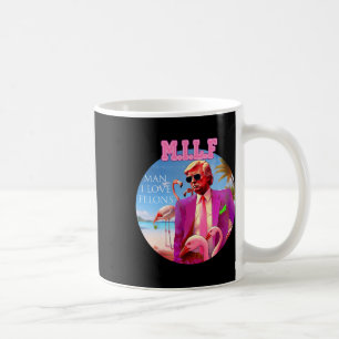 Mug Homme I Love Felons Funny Trump Flamant rose rose 