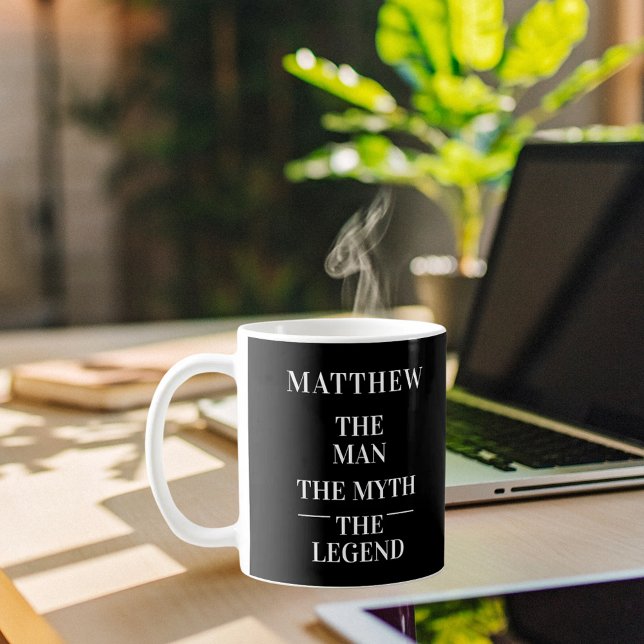 Mug Homme mythe légende photo noir blanc (Créateur téléchargé)