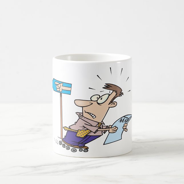 Mug Homme perdu drôle Voyageur confus avec carte (Créateur téléchargé)
