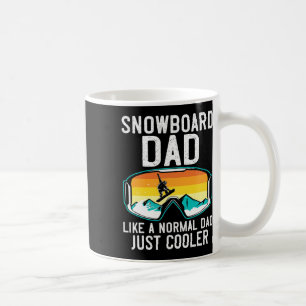 Mug Homme Snowboard Papa Chemise Pour Hommes Drôle Sno