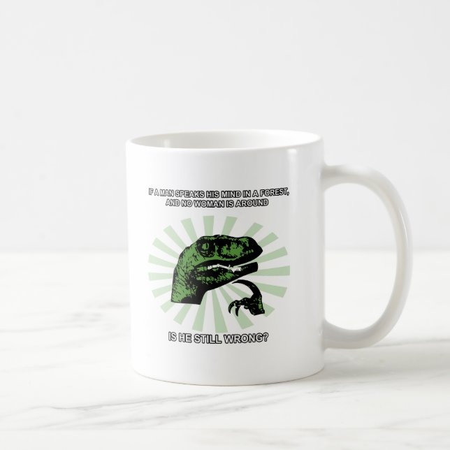 Mug Hommes et femmes de Philosoraptor (Droite)