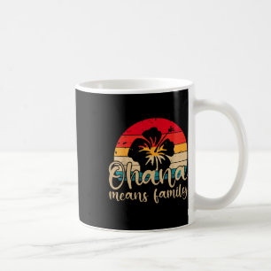 Mug Hommes Femmes Hawaiienne Ohana Signifie Famille Pl