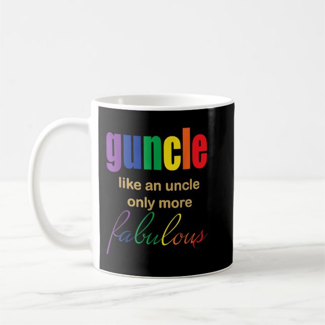 Mug Hommes Gay Uncle (Guncle) Plus Fabrique (Gauche)