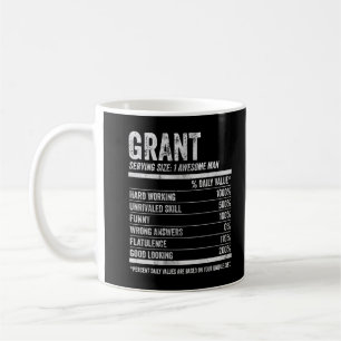 Mug Hommes Grant Nutrition Nom personnalisé Chemise Fu