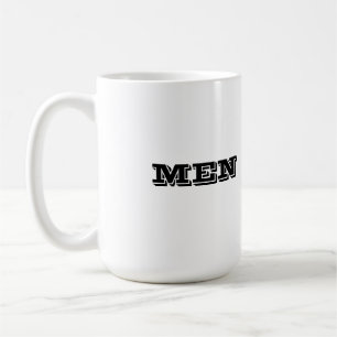 Mug Hommes personnalisés couleur noire texte imprimé s