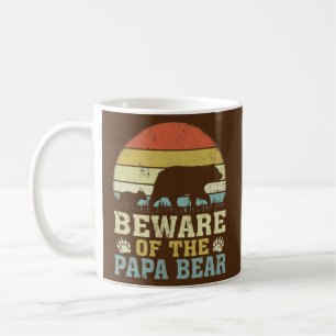 Mug Hommes Vintage Rétro Méfiez-Vous De L'Ours Papa