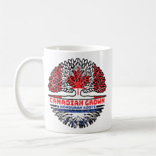 Mug Honduras Le drapeau hondurien canadien des racines