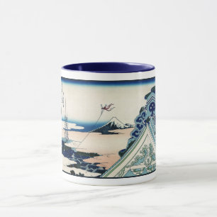 Mug Honganji Temple Vista du Mont Fuji Bois japonais