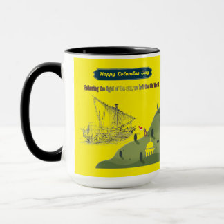 Mug Honneur à Christophe Colomb jaune